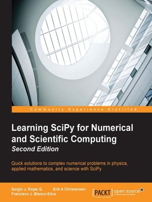 cover image of Learning SciPy for Numerical and Scientific Computing
